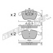 Колодки тормозные дисковые для CITROEN C4(B7,UA#,UD#), DS4, DS5 / PEUGEOT 5008 <b>TRUSTING 691.3 / 24557</b>