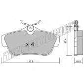 Колодки тормозные дисковые для CITROEN JUMPY / FIAT SCUDO(270, 272) / PEUGEOT EXPERT(VF3A#, VF3U#, VF3V#, VF3X#) <b>TRUSTING 728.0 / 24578</b>