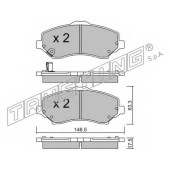 Колодки тормозные дисковые для JEEP CHEROKEE(KK), WRANGLER(JK,TJ) <b>TRUSTING 879.0 / 24604</b>