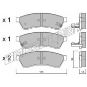 Колодки тормозные дисковые для CHEVROLET EPICA(KL1#) <b>TRUSTING 526.1 / 24744</b>