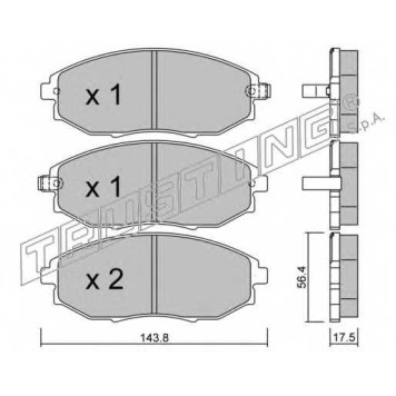 Колодки тормозные дисковые для CHEVROLET EPICA(KL1#) <b>TRUSTING 862.0 / 24864</b>