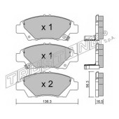 Колодки тормозные дисковые для HONDA CR-Z(ZF1), INSIGHT(ZE#), JAZZ(GE,GK) <b>TRUSTING 882.0 / 24979</b>