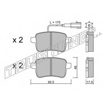 Колодки тормозные дисковые <b>TRUSTING 912.0 / 25156</b>