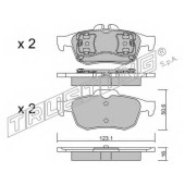 Колодки тормозные дисковые для RENAULT LATITUDE(L70#) <b>TRUSTING 990.0 / 25265</b>