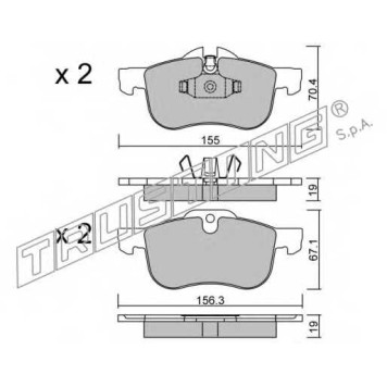 Колодки тормозные дисковые <b>TRUSTING 316.0 / 23112</b>