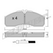 Колодки тормозные дисковые для MERCEDES SPRINTER(905) <b>TRUSTING 594.5 / 29237</b>