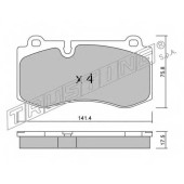 Колодки тормозные дисковые для MERCEDES CLS(C219), E(S211,W211), S(C216,W221), SL(R230) <b>TRUSTING 685.0 / 23960</b>