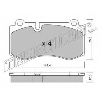 Колодки тормозные дисковые для MERCEDES CLS(C219), E(S211,W211), S(C216,W221), SL(R230) <b>TRUSTING 685.0 / 23960</b>