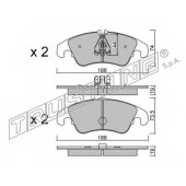 Колодки тормозные дисковые для AUDI A4(8K2,8K5,8KH,B8), A5(8F7,8T3,8TA) <b>TRUSTING 791.0 / 24408</b>