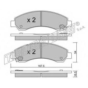 Колодки тормозные дисковые <b>TRUSTING 905.0</b>