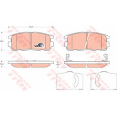 Колодки тормозные дисковые для CHEVROLET CAPTIVA(C100,C140), EQUINOX / OPEL ANTARA <b>TRW GDB1716 / 24498</b>