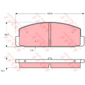 Колодки тормозные дисковые для MAZDA 323(BG), 626(GE), FAMILIA(BG,BJ), PREMACY(CP), RX 7(FC,FD,SA) <b>TRW GDB1027 / 20031</b>