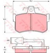 Колодки тормозные дисковые для HONDA LEGEND(HS,KA) <b>TRW GDB486 / 20087</b>