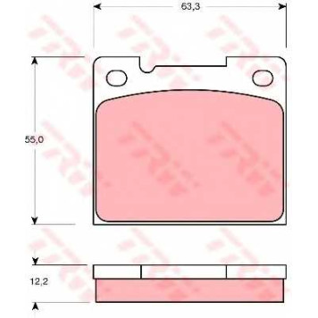Колодки тормозные дисковые для VOLVO 240(P242,P244,P245), 260(P262,P264,P265), 740(744,745), 780, 940(944,945), 960(964,965) <b>TRW GDB1066 / 20088</b>