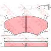 Колодки тормозные дисковые <b>TRW GDB1248 / 20465</b>