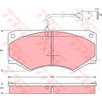 Колодки тормозные дисковые <b>TRW GDB1248 / 20465</b>