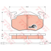 Колодки тормозные дисковые для RENAULT 5(122#), CLIO(5/357#,B/C57#,S57#), RAPID(F40#,G40#), SUPER 5(B/C40#,S40#), TWINGO(C06#,S06#) <b>TRW GDB328 / 20635</b>