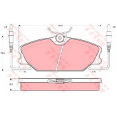 Колодки тормозные дисковые для RENAULT 25(B29#), ESPACE(J/S63#), SUPER 5(B/C40#) <b>TRW GDB425 / 20919</b>