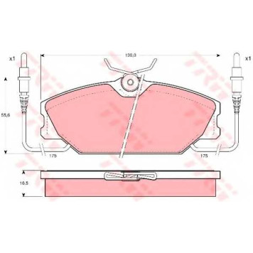 Колодки тормозные дисковые для RENAULT 25(B29#), ESPACE(J/S63#), SUPER 5(B/C40#) <b>TRW GDB425 / 20919</b>