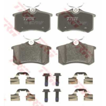Колодки тормозные дисковые для AUDI TT(8N3) / CITROEN C3, DS3 / PEUGEOT 207(WA#,WC#,WD#,WK#) / RENAULT FLUENCE(L30#) / VW BORA(1J2,1J6), GOLF(1J5) <b>TRW GDB1813 / 20960</b>-1