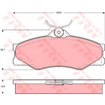 Колодки тормозные дисковые для VW TRANSPORTER <b>TRW GDB399 / 20979</b>