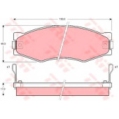 Колодки тормозные дисковые для NISSAN 300 ZX(Z31), CEDRIC(Y30), FAIRLADY Z(Z31), PICKUP(D22), SILVIA(S12) <b>TRW GDB367 / 21099</b>