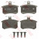 Колодки тормозные дисковые для AUDI 100, 200, 80, 90, A4, A6, A8, CABRIOLET, COUPE, QUATTRO, V8 / CHERY EASTAR A6, EASTAR, J11, V5 <b>TRW GDB1163 / 21143</b>