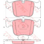 Колодки тормозные дисковые для BMW 8(E31) / TOYOTA HILUX(LN5#, LN6#, LN8#, RN5#, RN6#, YN5#, YN6#) <b>TRW GDB1118 / 21284</b>