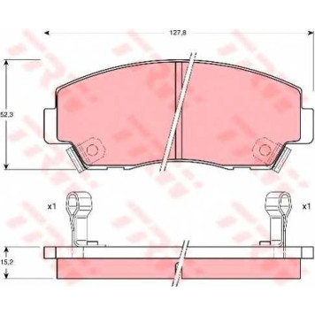 Колодки тормозные дисковые для MAZDA B-SERIE(PE,UD,UF) <b>TRW GDB977 / 21315</b>