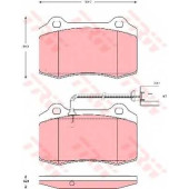 Колодки тормозные дисковые <b>TRW GDB1644 / 21381</b>