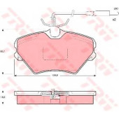 Колодки тормозные дисковые для RENAULT LAGUNA(556#,B56#) <b>TRW GDB1087 / 21424</b>