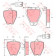Колодки тормозные дисковые для AUDI A6(4A,C4), A8(4D2,4D8) <b>TRW GDB1162 / 21452</b>