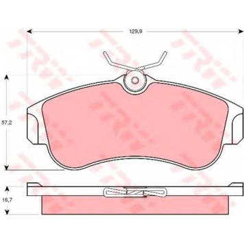 Колодки тормозные дисковые для NISSAN ALMERA(N16), PRIMERA(P10) <b>TRW GDB3271 / 21546</b>