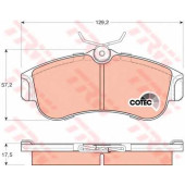 Колодки тормозные дисковые для NISSAN ALMERA(N15,N16), PRIMERA(P10,P11) <b>TRW GDB848 / 21546</b>