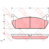 Колодки тормозные дисковые для DAIHATSU APPLAUSE(A101,A111) / MAZDA 323(BG), FAMILIA(BG), MX-5(NA) / SUZUKI BALENO(EG) <b>TRW GDB887 / 21559</b>