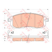 Колодки тормозные дисковые для NISSAN CUBE(Z12), TIIDA(C11X,SC11X) <b>TRW GDB3616 / 21561</b>