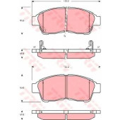 Колодки тормозные дисковые для TOYOTA COROLLA(##E11#,#E11#) <b>TRW GDB3300 / 21601</b>