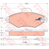 Колодки тормозные дисковые для CITROEN XANTIA(X1,X2) <b>TRW GDB1101 / 21631</b>