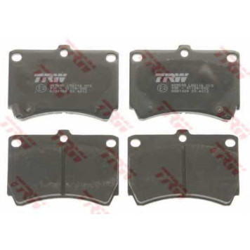 Колодки тормозные дисковые для KIA AVELLA / MAZDA 121(DB), 323 P(BA), 323(BG), DEMIO(DW), FAMILIA(BA,BG), FESTIVA <b>TRW GDB1024 / 21654</b>-1