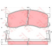 Колодки тормозные дисковые для MAZDA 626(GD,GV), MPV(LV) <b>TRW GDB1037 / 21731</b>