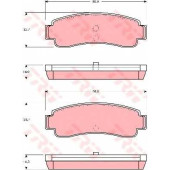 Колодки тормозные дисковые для NISSAN CHERRY(N13), PULSAR(N13), SUNNY(B11,B12,N13) <b>TRW GDB982 / 21734</b>