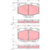 Колодки тормозные дисковые для TOYOTA LAND CRUISER(#J7#, BJ7#, HZJ7#, KZJ7#, LJ7#, PZJ7#, RJ7#) <b>TRW GDB1133 / 21777</b>