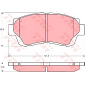 Колодки тормозные дисковые для LEXUS ES, LS / TOYOTA ALTEZZA, CAMRY, CELICA, CHASER, CRESTA, CROWN, MARK, PROGRES <b>TRW GDB3155 / 21791</b>