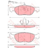 Колодки тормозные дисковые <b>TRW GDB1486 / 21927</b>