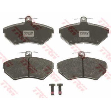 Колодки тормозные дисковые для VW CADDY(9K9A,9K9B), GOLF(1E7,1H1,1H5), LUPO(6E1,6X1), PASSAT(35I,3A2,3A5), POLO(6KV2,6KV5,6N1,6N2), VENTO(1H2) <b>TRW GDB1437 / 21945</b>-1