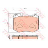 Колодки тормозные дисковые для MERCEDES C(C205,S205,W205), E(W213), GLC(X253) <b>TRW GDB2081 / 22047</b>