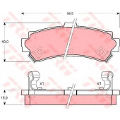 Колодки тормозные дисковые для NISSAN ALMERA(N15), PULSAR(N15), SUNNY <b>TRW GDB3115 / 23024</b>