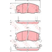 Колодки тормозные дисковые для TOYOTA LITEACE, PREVIA(TCR1#,TCR2#), TARAGO, TOWN ACE(CM7#,CM8#,KM7#,KM8#) <b>TRW GDB3157 / 23032</b>