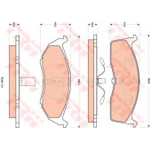 Колодки тормозные дисковые для CHRYSLER 300 M(LR), CONCORDE, NEW YORKER, VOYAGER(GS) <b>TRW GDB4091 / 23043</b>