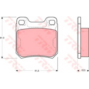 Колодки тормозные дисковые для OPEL OMEGA(16#, 17#, 19#, 21#, 22#, 23#, 25#, 26#, 27#), VECTRA(31#, 36#, 38#) / SAAB 9-3(YS3D), 9-5(YS3E), 900 <b>TRW GDB1346 / 23091</b>